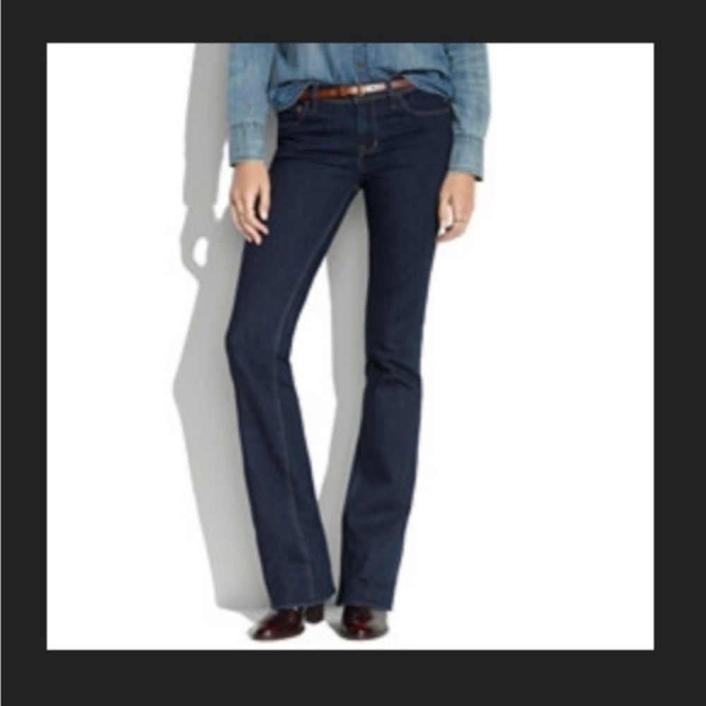 Madewell Dark Wash Bootlegger Bootcut Jeans
